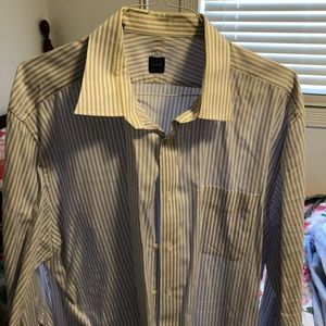 Ike Behar Men’s striped dress shirt 17.5–35